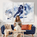 Hockey Player Wall Art Canvas Print - Sports-Inspired
