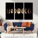 Phases of the Moon Wall Art | Canvas Print for Modern Wall by MyGreatCanvas | Canvas Wall Art Prints | Photo Prints & Wall Decor