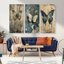 Butterfly Wall Art Trio | Vintage Butterfly Canvas Print | by MyGreatCanvas | Canvas Wall Art Prints | Photo Prints & Wall Decor
