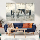 Chines Style Majestic Horses Wall Art | Ready to Hang and