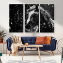 Winter Horse Wall Art | Black and White Horse Print | Ready by MyGreatCanvas | Canvas Wall Art Prints | Photo Prints & Wall Decor