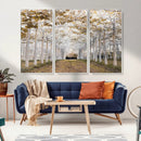 Forest Grove Wall Art | Serene Pathway Canvas Print | Ready