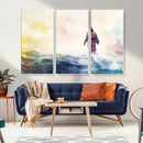 Watercolor Jesus Walking on Water Canvas Print, Christian by MyGreatCanvas | Canvas Wall Art Prints | Photo Prints & Wall Decor
