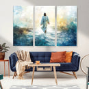 Watercolor Jesus Walking on Water Canvas Print, Christian by MyGreatCanvas | Canvas Wall Art Prints | Photo Prints & Wall Decor