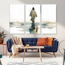 Watercolor Jesus Walking on Water Canvas Print, Christian by MyGreatCanvas | Canvas Wall Art Prints | Photo Prints & Wall Decor