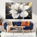 White Flower Wall Art Canvas Print | Ready to Hang |
