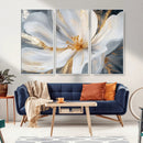 White and Gold Floral Canvas Wall Art - Framed and Ready to by MyGreatCanvas | Canvas Wall Art Prints | Photo Prints & Wall Decor