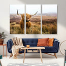 Scottish Highland Cow Wall Art Canvas Print | Ready to Hang by MyGreatCanvas | Canvas Wall Art Prints | Photo Prints & Wall Decor