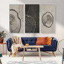 Minimalist Tree Rings Wall Art | Modern Abstract Canvas