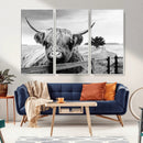 Scottish Highland Cow Wall Art | Rustic Farmhouse Décor |