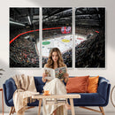 Vaudoise Lausanne Ice Hockey Arena Stadium Wall Art Canvas,