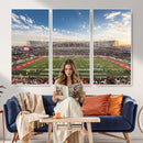 Framed Houston Cougars Football Team Print - Houston TDECU