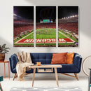 Wisconsin Badgers Football Team Print Canvas- Madison Camp