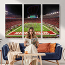 Wisconsin Badgers Football Team Print Canvas- Madison Camp