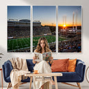 Demon Deacons Football Team Print Canvas- Winston-Salem
