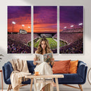 East Carolina University Pirates Football Print Canvas-