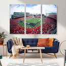 Cincinnati Bearcats Football Team Print - Nippert Stadium Wall Art Canvas Print