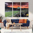 Eugene Autzen Stadium Canvas Wall Art Print – Sunset Over