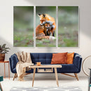 Heartwarming Fox and Baby Cub Wall Art | Ready to Hang