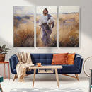 Jesus the Good Shepherd Wall Art Canvas Print - Lost Lamb