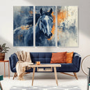 Abstract Blue Horse Wall Art Print Canvas | Horse Wall Art by MyGreatCanvas | Canvas Wall Art Prints | Photo Prints & Wall Decor