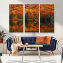 Fall Foliage Wall Art - Autumn Reflection Canvas Print, by MyGreatCanvas | Canvas Wall Art Prints | Photo Prints & Wall Decor