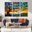 Mosaic Tree Wall Art | Ready to Hang Stained Glass Style