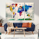 World Map Canvas Print – Framed Travel Map Wall Art for by MyGreatCanvas | Canvas Wall Art Prints | Photo Prints & Wall Decor