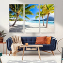 Blue Beach and Sea Wall Art Canvas Print by MyGreatCanvas | Canvas Wall Art Prints | Photo Prints & Wall Decor