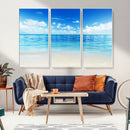 Beach Scene Canvas Wall Art Print – Tranquil Ocean Horizon by MyGreatCanvas | Canvas Wall Art Prints | Photo Prints & Wall Decor