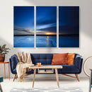 Blue Sunset Ocean Canvas Wall Art Print – Serene Coastal by MyGreatCanvas | Canvas Wall Art Prints | Photo Prints & Wall Decor