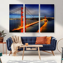 Large Wall Art San Francisco Canvas Print - Wonderful Golden