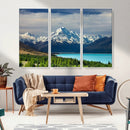 Mount Cook and Lake Pukaki Canvas Wall Art Print – Majestic by MyGreatCanvas | Canvas Wall Art Prints | Photo Prints & Wall Decor