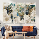 Framed Vintage World Map Wall Art – Abstract Map Canvas by MyGreatCanvas | Canvas Wall Art Prints | Photo Prints & Wall Decor