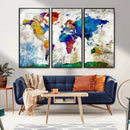 World Map Canvas Print – Framed Travel Map Wall Art for by MyGreatCanvas | Canvas Wall Art Prints | Photo Prints & Wall Decor