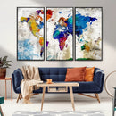 World Map Canvas Print – Framed Travel Map Wall Art for by MyGreatCanvas | Canvas Wall Art Prints | Photo Prints & Wall Decor