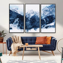 Abstract Blue Mountain Canvas Wall Art – Modern Triptych by MyGreatCanvas | Canvas Wall Art Prints | Photo Prints & Wall Decor