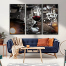 Red Wine and Glass Canvas Print by MyGreatCanvas | Canvas Wall Art Prints | Photo Prints & Wall Decor