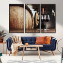 Wine and Barrel Wall Art Canvas Print by MyGreatCanvas | Canvas Wall Art Prints | Photo Prints & Wall Decor