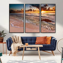 Sunset on Ocean Wall Art Canvas Print by MyGreatCanvas | Canvas Wall Art Prints | Photo Prints & Wall Decor