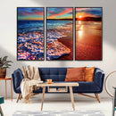 Colorful Coastal Sunset on the Beach Canvas Print, Ocean