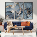 Multipanel Marble Fluid Effect Wall Art Abstract Canvas Wall