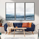 Blue Ocean Abstract Artwork Wall Art Canvas Print