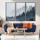 Foggy Pine Forest Wall Art Canvas Print by MyGreatCanvas | Canvas Wall Art Prints | Photo Prints & Wall Decor