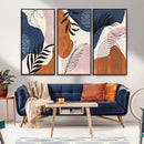 Boho Wall Art Canvas Print Set Mid-Century Prints Bohemian