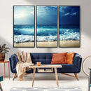 Majestic Ocean Wave Wall Art Canvas | 3 Panel Large Seascape by MyGreatCanvas | Canvas Wall Art Prints | Photo Prints & Wall Decor