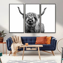 Fanny Scottish Highland Cow Cattle Art Print Farmhouse Wall by MyGreatCanvas | Canvas Wall Art Prints | Photo Prints & Wall Decor