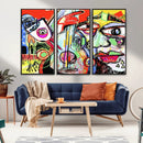 Picasso Style Art Abstract Canvas Wall Art Print , Colorful by MyGreatCanvas | Canvas Wall Art Prints | Photo Prints & Wall Decor
