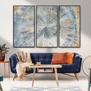 Radiant Abstract Wood Rings Canvas Art – Modern Triptych by MyGreatCanvas | Canvas Wall Art Prints | Photo Prints & Wall Decor
