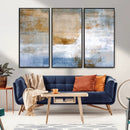 Blue Multi Panel Abstract Wall Art Canvas, Abstract Blue and